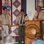Awarded the "Bridgebuilder" knife from Scoutmaster JP Benoit